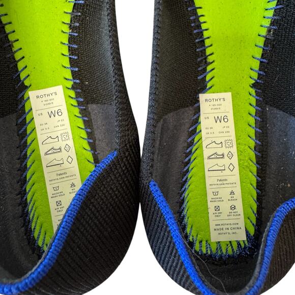 ROTHYS The Knot Point II Black Size 6 - Picture 7 of 8